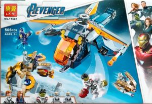 REVENGERS HULK HELICOPTER RESCUE BUILDING BRICK (506 PCS)