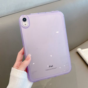 CrashStar Transparent Soft Shockproof Tablet Case For Samsung Galaxy Tab A7 Lite A8 A9 A9+ S6 Lite S7 S8 S9 S10 + Plus S9 FE+ S7 FE 8.7 10.4 10.5 10.9 11 12.4 inch Simple Clear Silicone Anti-fall Samsung Tab Cover Pad Casing Shell