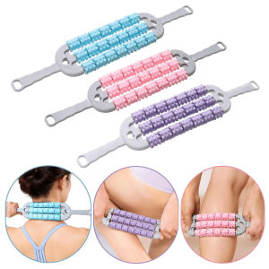 AODDO Cong Gậy massage yoga Không trượt Ba hàng Gậy Fascia Di động Dụng cụ mát xa Guasha để tập luyện thư giãn cơ thể
