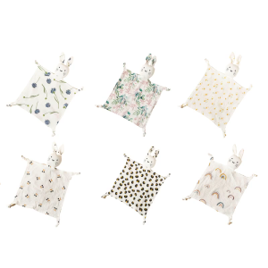 Soft Newborn Baby Sleeping Dolls Cute Rabbit Towel Kids Sleep Comforting Toy Soothe Appease Towel Shower Gift