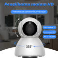 Pemeriksaan pemantauan Kamera Pengintai Monitor Penglihatan Malam Inframerah Kamera Desktop HD WIFI Cerdas Kamera Remote Control Rumah Kamera Jaringan Kamera CCTV Nirkabel Pemantauan dan Perekaman. 