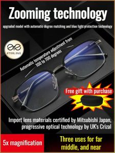 Presbyopia Lenses Metal Frame Presbyopia Zoom Read Small Faces Dont Fall Off Durable Skin Friendly Nosepiece