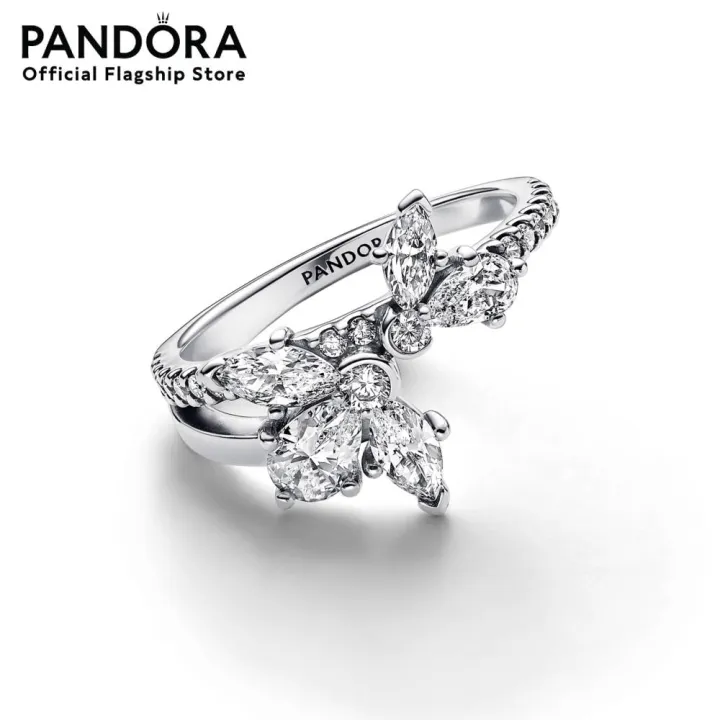 Pandora%20Sparkling%20Asymmetrical%20Herbarium%20Cluster%20Ring%20-%20Image%202