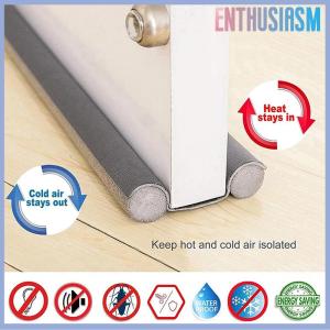 【Enthusiasm】🌟🌟【Hot Sale】🎈 ที่กั้นประตูใต้ประตู93ซม. ลดเสียงรบกวนแถบปิดผนึกประตูด้านล่าง