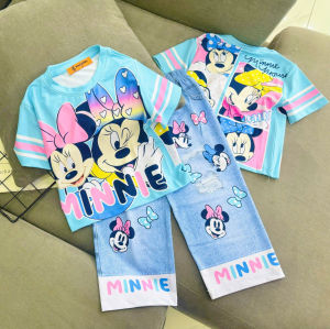 10-45kg LABUBU + bộ tay ngắn quần dài bé gái thun lạnh mềm mịn bền đẹp 090