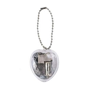 Romance Heart Shaped Music Box Bag Decoration Compact and Portable Pendant with Clear Sound Quality for Loved Ones