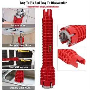Dụng Cụ Đa Năng 8in1 – Tháo Lắp Vòi Nước Ống Dẫn Van Khóa 1 Tay Là Xong