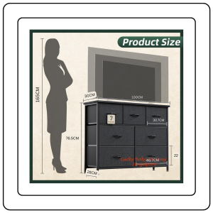 【JJ HOME】7-Drawer Fabric Storage Cabinet / Bedroom Chest Organizer