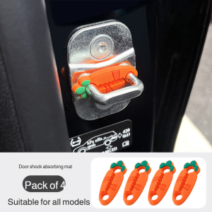 Car door lock buckle protection pad mute cushion anticollision sticker silicone close door pads