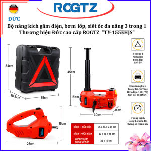 Bộ nâng kích gầm điện kiêm máy bơm lốp và máy siết ốc ô tô đa năng 3 trong 1 nhãn hiệu ROGTZ TY-155EHJS tải trọng 5 tấn - Hàng chính hãng bảo hành 24 tháng