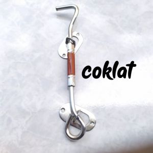 MODEL MINIMALIS PERLUSIN Hak Angin 20cm Kait Penyangga Jendela 8inch Coklat Penahan Termurah