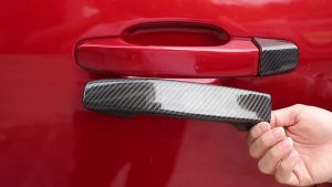 Cornerr Car Rear Tail Door Handle Shell Decoration Cover for Chevrolet Colorado 2014 2015 2016 2017 Up for GMC Canyon 2014-2022 P7Q2M