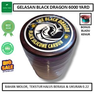 Gelasan Tajam Black Dragon 6000 Yard 0.22 Bonus Bladu Kenur & Pelindung Jari