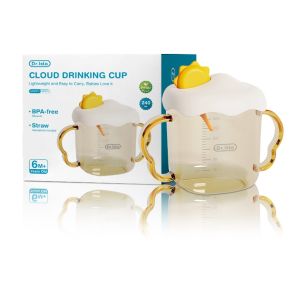Dr.isla Baby Cloud Drinking Cup With Double Handle PPSU BPA Free Microwave Heating 240ML WC33