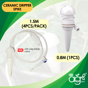 AgroBuddy 0.8M/1.5M length Drip Irrigation Home Automatic Watering Spike Diffuser Subsoil Dripper / Penyerap Air Automatik 自动渗水器
