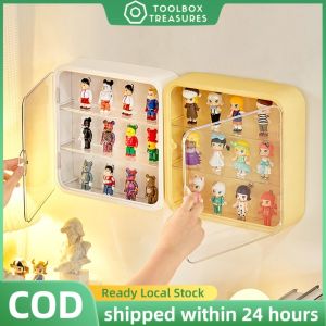 Wall Mounted Blind Box Doll StoragWae Display Stand Toy Display Cabinet Acrylic Storage Box Dust-proof Figures Display Organizer