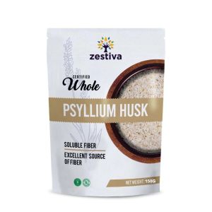 New! Zestiva Premium Psyllium Husk Natural Dietary Fiber for Digestive Health & Detox | 100% Pure & Gluten-Free 150g (EXP: JAN 2028)