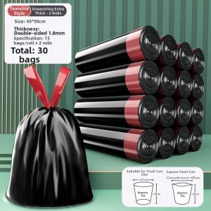 FCJoybos    Easy-Open Cord Drawstring Thickened Kitchen Trash Bags