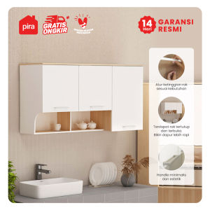 PIRA METROPOLIS OX -  ARUNA KC WU120 RB Rak Dapur / Rak Gantung Dapur / Kitchen Set Atas