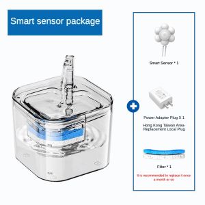 2.2L Automatic Cat Water Fountain With Faucet Dog Water Dispenser Transparent Filter Drinker Pet Motion Sensor Drinking Feeder