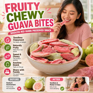 Seedless Red Guava Preserved Fruit Red Heart Dried Preserved Guava Treats Soft And Chewy Healthy Fruit Snack