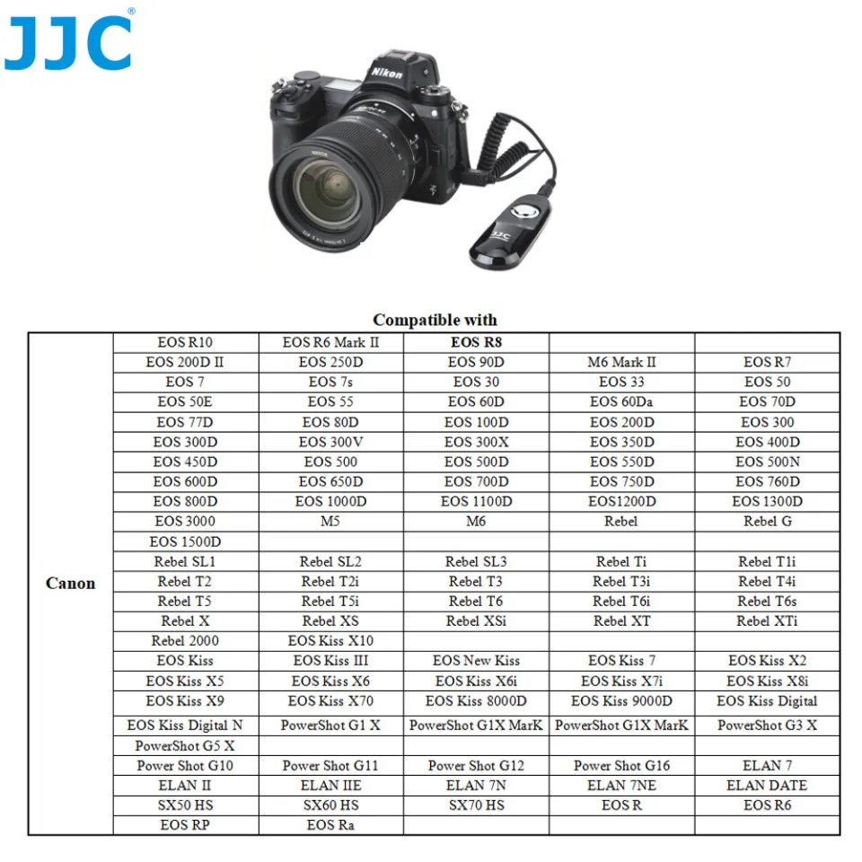 Camera Cable-C like Canon RS-60 E3 from JJC