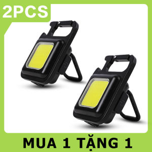 (Mua 1 tặng 1) Đèn Led COB Khẩn Cấp Đa Năng Có Thể Sạc Tích Hợp Mở Bia Móc Khóa Nhỏ Gọn Tiện Dụng
