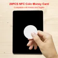 20 Chiếc Chip NFC215 Thẻ Tiền Xu NFC Cho Nhãn Dán Diễn Đàn Amiibo TagMo. 