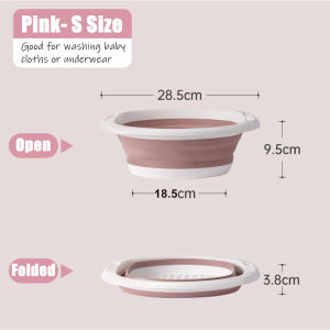 🔥 Foldable Basin/Pail - Portable & Space-Saving | Durable Lightweight Multi-Size | For Camping Travel Car Wash & Home Use