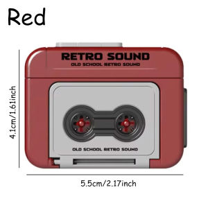 【READY STOCK】Retro Sound Keychain/Record Player Bag Pendant/Vintage Tape Recorder Style/Fun Music Box Decorative Gift