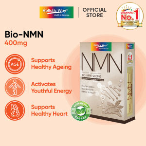 Holistic Way Bio-NMN 400mg Supplement - Boost NAD+ | Anti-Ageing Energy & Vitality | Vegan (3.5g x 15 Powder Sachets per box)