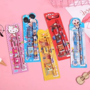 Paket Alat Tulis 9in1 7in1 8in1 5in1 Stationery Set Alat Tulis Set Lengkap Penggaris Pulpen Alat Sekolah Karakter Lucu