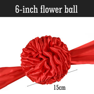 农历新年、新店开张、结婚大门红彩球 Handmade Red Satin Ball 大门红彩五福临门、新家入伙、红彩、绣球