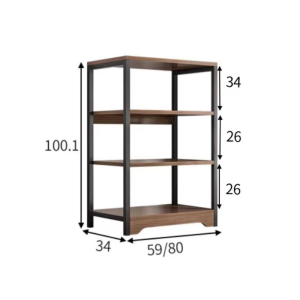 Wooden Color Bookshelf Office Storage Rack Multi-Layer Shelf Floor Standing Organizer/RainbowCulture