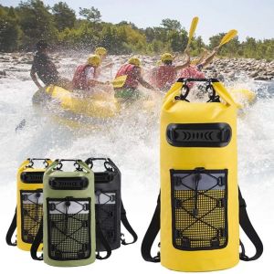 GONGL PVC Pack Waterproof PDry Bag Large Capacity 10L 20L 30L Surfing Boating Bag Swimming Handbag Water Sports Swimming Backpack Women Men