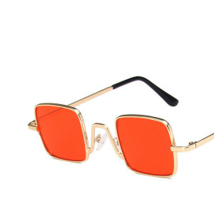 Fashion Retro Square Metal Childrens Sunglasses Hip-hop Sun Protection Eyewear