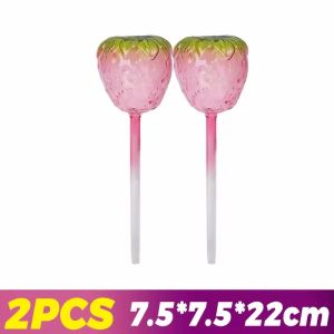 4Pcs Automatic Drip Spike Irrigation System Glass Self Watering Device Flower Plant Auto Water Dripper Device Gardening Watering Tool
