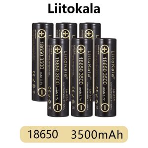 LiitoKala 3.7V Rechargeable Battery 18650 3500mAh Li-lon High-Power Flashlight Headlamp