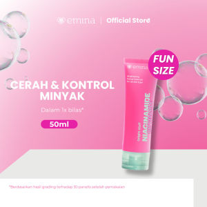 EMINA Niacinamide Oxy Ceramide Brightening Face Wash Sabun Muka Cerah Glowing Perbaiki Skin Barrier
