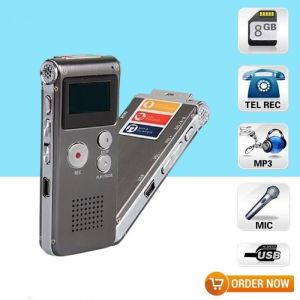 USB Digital Voice Recorder 8GB + Mp3 Player