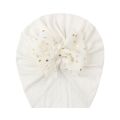Soft Newborn Baby Girls Hats Dot Prints Bowkont Baby Hat Infant Turban Elastic Floral Caps. 