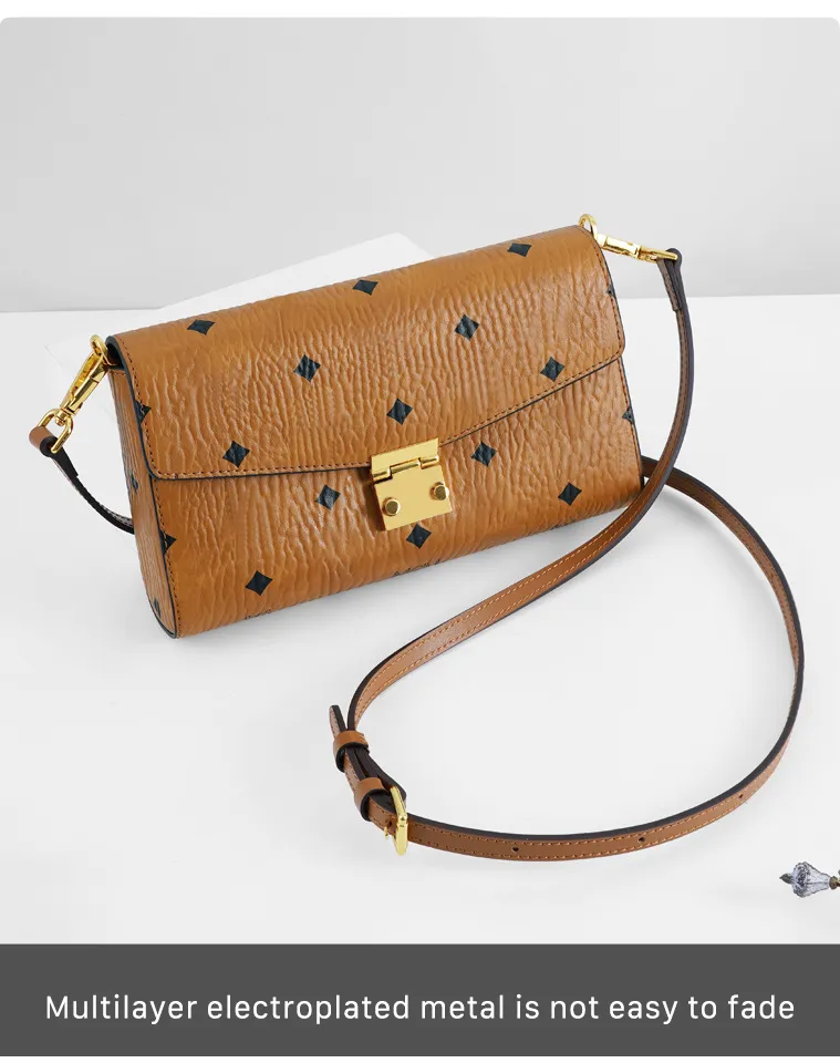 สำหรับ MCM Millie Visetos กระเป๋าถือหนังแท้เปลี่ยน Tali Bahu สาย