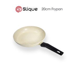 SLIQUE Forged Fry Pan 20cm/22cm/24cm/26cm/28cm Multi Layer Non-Stick Marble Coating Induction Base