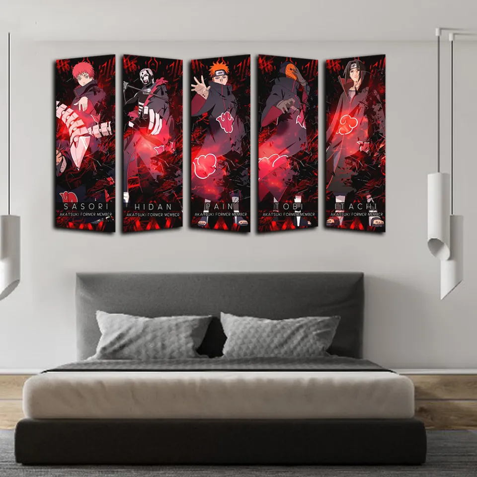 naruto anime poster wall decoration 5 piece living room frame HD waterproof