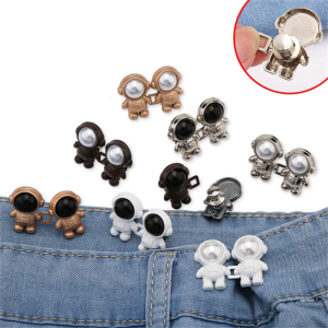 Cartoon Shaped Jean Button Clasps Adjustable Waist Buckle Extender Button Detachable Jean Button Pin No Sewing Required