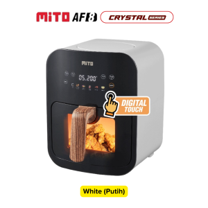Digital Air Fryer MITO AF8 Transparan | Airfryer Mitochiba Low Watt 4 Liter Tembus Pandang