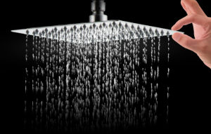 SUS304 Stainless Steel Bathroom Shower Faucet Sets System Mixer 8 inch Square Rainfall Shower Heads with Handheld Spray