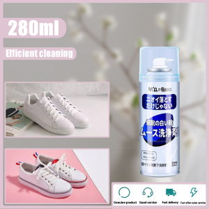 yellow stain remover for shoes 280ML No need to wash White shoe cleaner Shoe Deodorant Spray For Casual Leather Shoes Cleaning Powerful decontamination Does not hurt the upper shoes whitening cleaner shoe cleaner shoe cleaning liquid foam spray