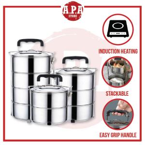 APA Tiffin Carrier Stainless Steel Lunch Box Food Container Keep Warm Food Storage Bento Lunch Mangkuk Tingkat Tiffin