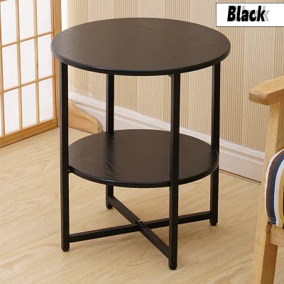 XUXU Coffee Table Round Table Simple Small Wooden Corner Beside Table Sofa Bedside Table For Living Room